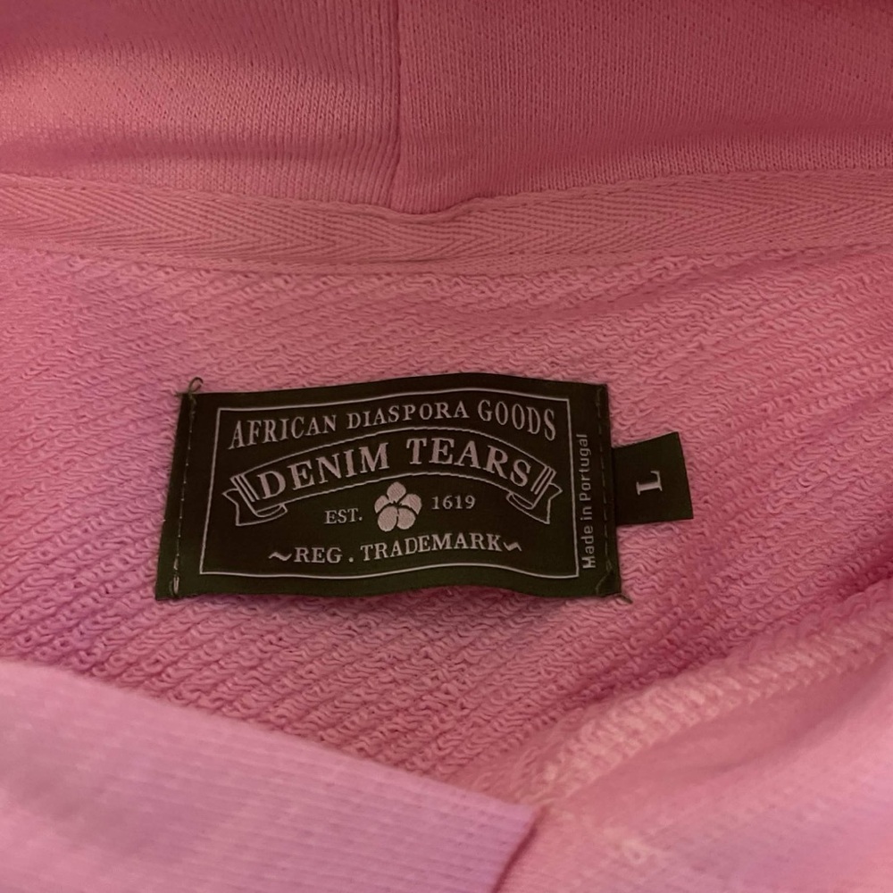 Large Pink Denim Tears Hoodie New - Picture 2 of 7